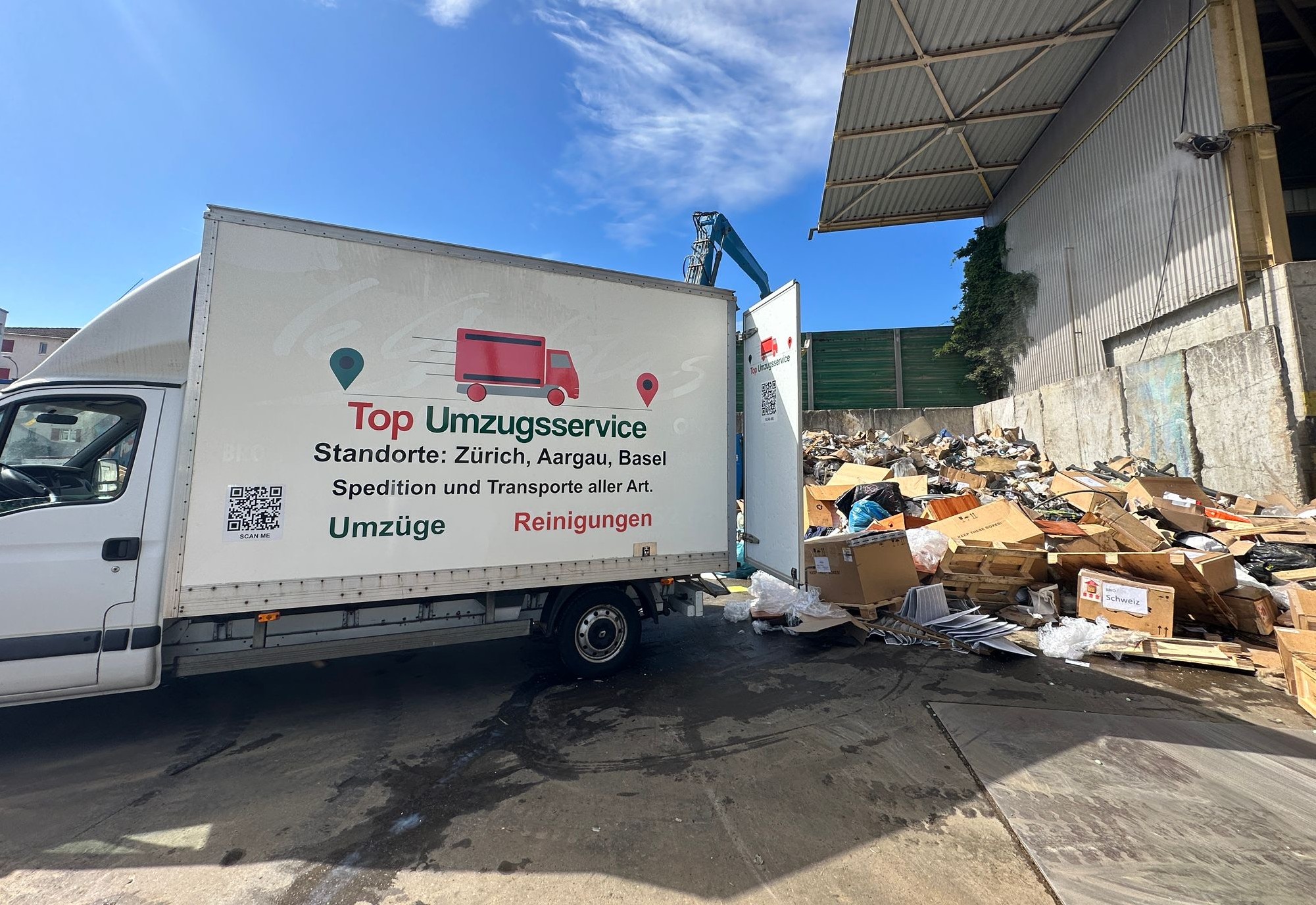 Räumungen Zürich, Basel und Aargau
